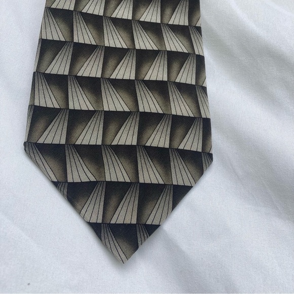 Grateful Dead silk tie Lonesome Hero Thirteenth Set green and black - Picture 4 of 12